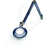 Green-Lite® 5" Spectra Blue Round LED Magnifier; 43" Reach; Table Edge Clamp - All Tool & Supply