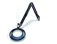 Green-Lite® 6" Spectra Blue Round LED Magnifier; 43" Reach; Table Edge Clamp - All Tool & Supply