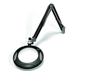 Green-Lite® 7-1/2" Black Round LED Magnifier; 43" Reach; Table Edge Clamp - All Tool & Supply