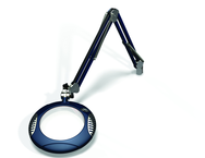 Green-Lite® 7-1/2" Spectra Blue Round LED Magnifier; 43" Reach; Table Edge Clamp - All Tool & Supply