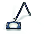 Green-Lite® 7" x 5-1/4"Spectra Blue Rectangular LED Magnifier; 43" Reach; Table Edge Clamp - All Tool & Supply