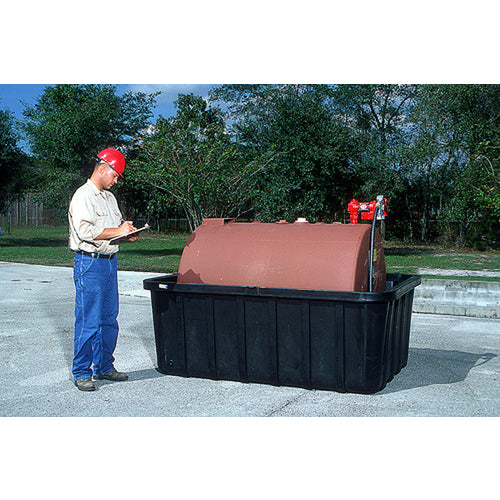 Fuel Tank Containment W/ Drain 550 lb - Exact Industrial Supply