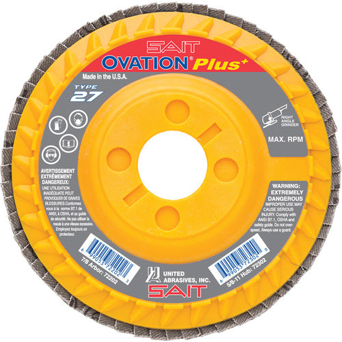 ‎OVATION+ 4-1/2X7/8 Z 36G - Exact Industrial Supply