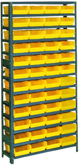 36 x 12 x 75'' (48 Bins Included) - Small Parts Bin Storage Shelving Unit - All Tool & Supply