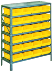 36 x 12 x 48'' (24 Bins Included) - Small Parts Bin Storage Shelving Unit - All Tool & Supply