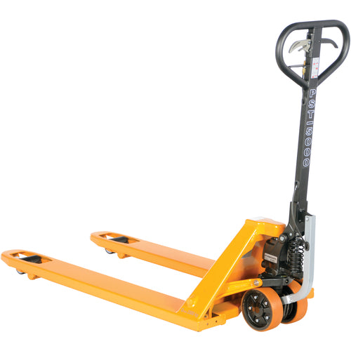 Ergo Power Assist Pallet Truck 5K 27 × 48 - Exact Industrial Supply