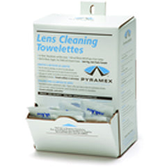 Lens Cleaner: 100 Wipe Count, Individually Wrapped, Pre-Moistened, 8 in (W) × 5 in (L) Wipe Size - All Tool & Supply