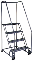 Model 4TR26E4; 4 Steps; 28 x 47'' Base Size - Tilt-N-Roll Ladder - All Tool & Supply