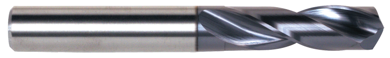 10.00mm Dia. - 87 OAL-TiAlN Coated-Carbide-Short Length High Performance Drill - All Tool & Supply