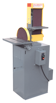 6" x 48" Belt and 12" Disc Floor Standing Combination Sander with Dust Collector 3HP; 3PH - All Tool & Supply