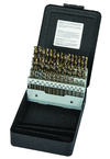 60 Pc. #1 - #60 Wire Gage Cobalt Bronze Oxide Screw Machine Drill Set - All Tool & Supply