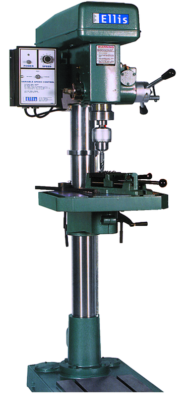 9400 Floor Model Drilling & Tapping Machine - 18-1/2'' Swing; 2HP; 1PH; 110V Motor - All Tool & Supply