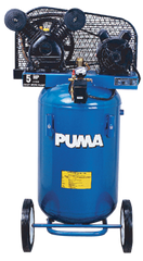 Portable Air Compressors - Model #PK2011VP; 11 Gallon /Vertical Tank; 2.8 cfm @ 90psi; 2HP; 1PH; 115V Motor; 113 lbs. - All Tool & Supply