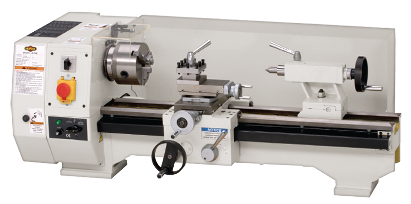 Bench Lathe - #M1016 9-3/4'' Swing; 21'' Between Centers; 3/4HP; 1PH; 110V Motor - All Tool & Supply