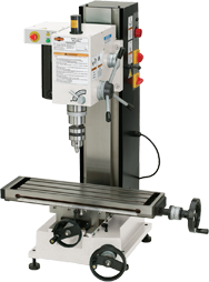 Mill with Dovtail Column - R-8 Spindle - 6-1/4 X 21-5/8'' Table - 3/4 HP - 1PH - 110V Motor - All Tool & Supply