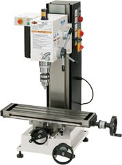 Mill with Dovtail Column - R-8 Spindle - 6-1/4 X 21-5/8'' Table - 3/4 HP - 1PH - 110V Motor - All Tool & Supply