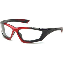 Accurist Clear Anti-Fog Lens Red/Black Frame Safety Glasses - All Tool & Supply