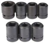 Proto® 1" Drive 7 Piece Impact Socket Set - 4 Point - All Tool & Supply