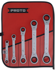 Proto® 5 Piece Offset Reversible Ratcheting Box Wrench Set - 6 and 12 Point - All Tool & Supply