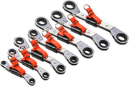 Proto® Tether-Ready 7 Piece Offset Double Box Reversible Ratcheting Metric Wrench Set - 6 & 12 Point - All Tool & Supply