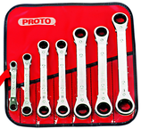 Proto® 7 Piece Offset Reversible Ratcheting Box Wrench Set - 6 and 12 Point - All Tool & Supply