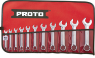 Proto® 11 Piece Full Polish Short Combination Wrench Set - 12 Point - All Tool & Supply