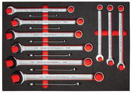 Proto® Foamed 15 Piece Combination Wrench Set- Satin- 12 Point - All Tool & Supply