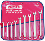 Proto® 9 Piece Full Polish Metric Combination Wrench Set - 12 Point - All Tool & Supply