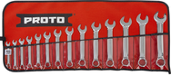 Proto® 14 Piece Full Polish Metric Short Combination Wrench Set - 12 Point - All Tool & Supply