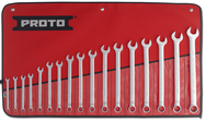 Proto® 17 Piece Full Polish Metric Combination Wrench Set - 12 Point - All Tool & Supply