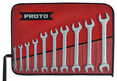 Proto® 10 Piece Satin Metric Open-End Wrench Set - All Tool & Supply