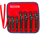 Proto® 7 Piece Ratcheting Flare Nut Wrench Set - 12 Point - All Tool & Supply