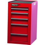 Proto® 450HS Side Cabinet - 5 Drawer, Red - All Tool & Supply