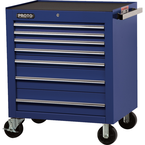 Proto® 450HS 34" Roller Cabinet - 7 Drawer, Blue - All Tool & Supply