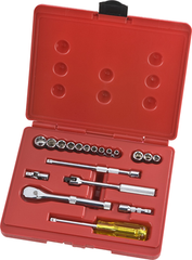 Proto® 1/4" Drive 19 Piece Socket, Combination Set - 6 and 8 Point - All Tool & Supply