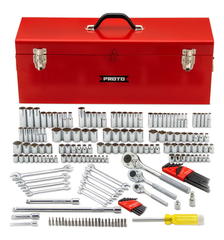 Proto® 1/4", 3/8" & 1/2" Drive 184 Piece Socket Set with Box - All Tool & Supply