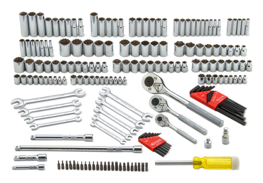 Proto® 1/4", 3/8", 1/2" Drive 184 Piece Socket Set- 6 & 12 - Tools Only - All Tool & Supply