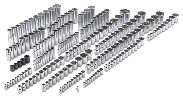 Proto® 1/4", 3/8", & 1/2" Drive 205 Piece Socket Set- 6, 8, and 12 Point - All Tool & Supply