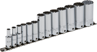 Proto® Tether-Ready 3/8" Drive 13 Piece Deep Socket Set - 12 Point - All Tool & Supply