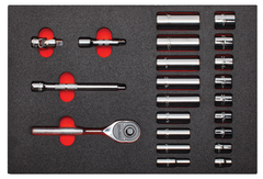 Proto® Foam Tray for Tool Set J52136 with Classic Pear Head Ratchet- 11x16" - All Tool & Supply