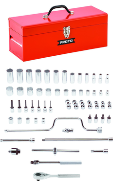 Proto® 3/8" Drive 58 Piece Socket, Combination Set - 12 Point - All Tool & Supply