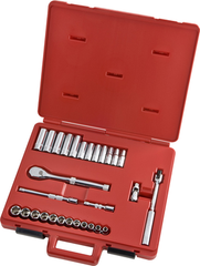 Proto® 3/8" Drive 29 Piece Metric Socket, Combination Set - 6 Point - All Tool & Supply