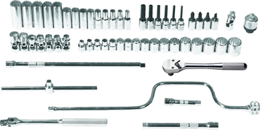 Proto® 3/8" Drive 57 Piece Metric Socket Set - 12 Point - Tools Only - All Tool & Supply