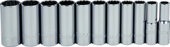 Proto® 1/2" Drive 11 Piece Deep Socket Set - 12 Point - All Tool & Supply