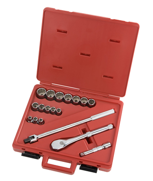 Proto® 1/2" Drive 18 Piece Socket Set - 12 Point - All Tool & Supply