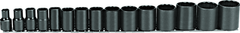 Proto® 1/2" Drive 15 Piece Black Oxide Socket Set - 12 Point - All Tool & Supply