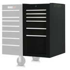 Proto® 550S Side Cabinet - 6 Drawer, Gloss Black - All Tool & Supply