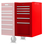 Proto® 550S Side Cabinet - 6 Drawer, Gloss Red - All Tool & Supply