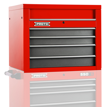 Proto® 550S 34" Top Chest - 4 Drawer, Safety Red and Gray - All Tool & Supply