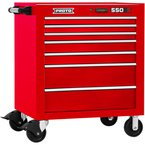 Proto® 550S 34" Roller Cabinet - 7 Drawer, Gloss Red - All Tool & Supply